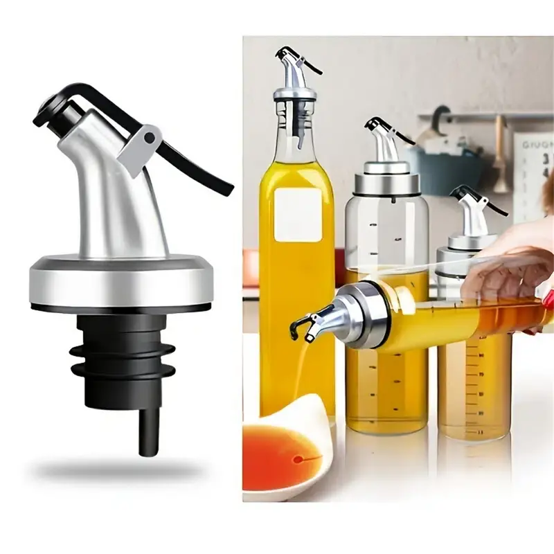 Oil Dispenser Stopper and Pour Spout Kitchen Tool