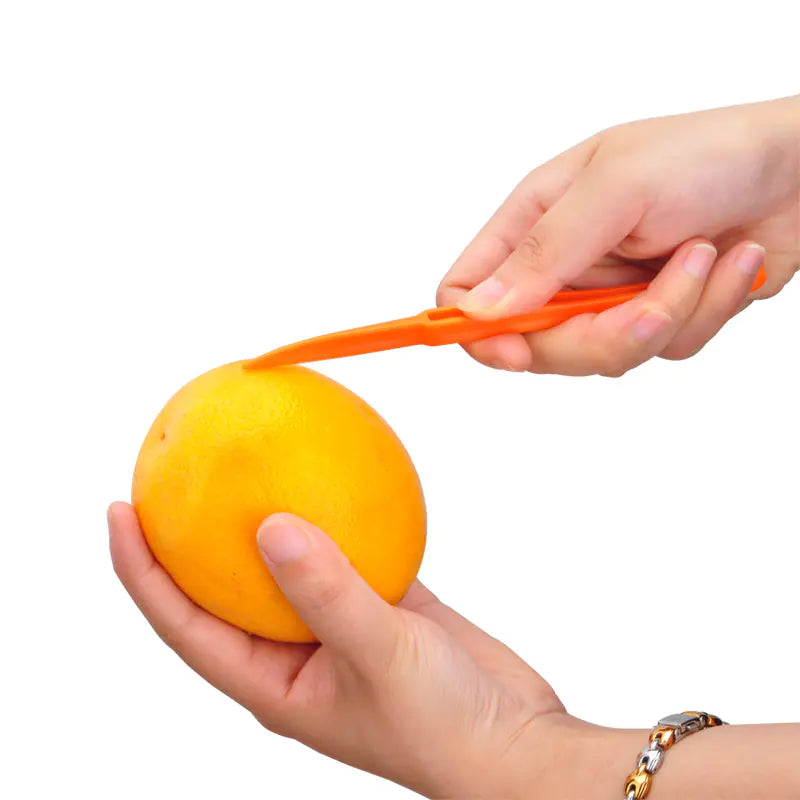 Long Plastic Orange Peeler - Multi-Functional Kitchen Tool