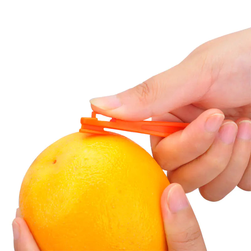 Long Plastic Orange Peeler - Multi-Functional Kitchen Tool