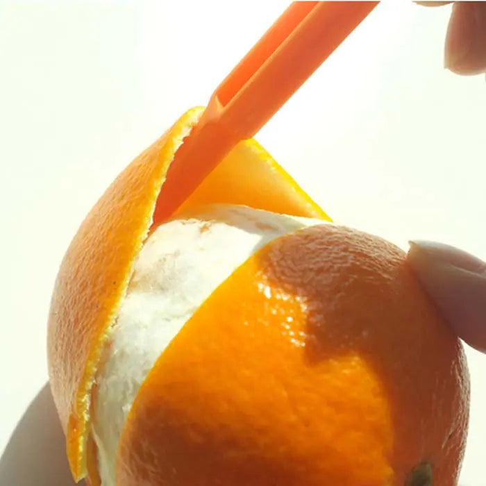 Long Plastic Orange Peeler - Multi-Functional Kitchen Tool