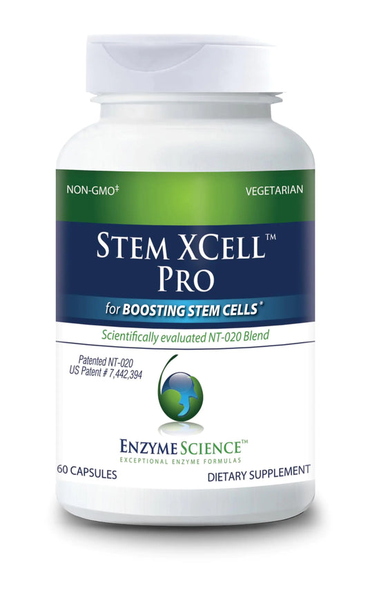 Enzyme Science Stem XCell Pro Antioxidant Support for Cellular & Immune Health Stem Cell Health Supplement 60 Capsules