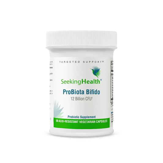 Seeking Health ProBiota Bifidobacterium 60 Capsules Probiotic Supplement for Digestive Health Bifido Only Vegan- and Vegetarian-Friendly Supports Colon Health and Immune System*