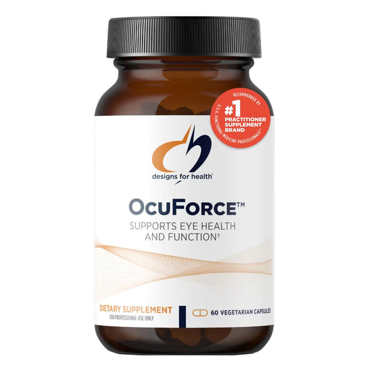 Designs for Health OcuForce - Eye Health Support Supplement - Lutein Zeaxanthin Carotenoids Zinc Taurine + Vitamins (60 Capsules)