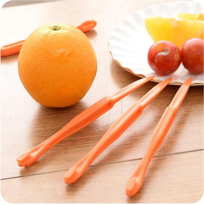 Long Plastic Orange Peeler - Multi-Functional Kitchen Tool